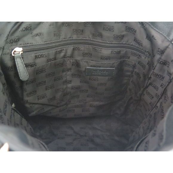 Michael Kors 35H3GTVT7T Large Black Saffiano North/South Jet Set Travel Bag $360 - Picture 7 of 12